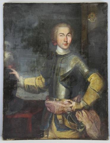 Appraisal: th th C French School Oil on Canvas Portraitof a