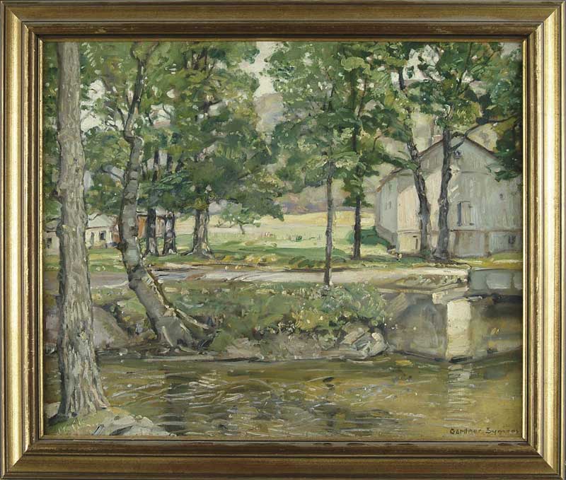 Appraisal: GEORGE GARDNER SYMONS American - HOUSE AND STREAM Fine oil