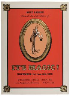 Appraisal: It s Magic It s Magic Los Angeles Three-color silkscreen