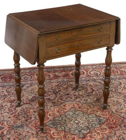 Appraisal: French Louis Philippe period mahogany work table travailleuse mid th