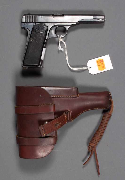 Appraisal: Browning cal semi-auto pistol one clip possibly original holster inner