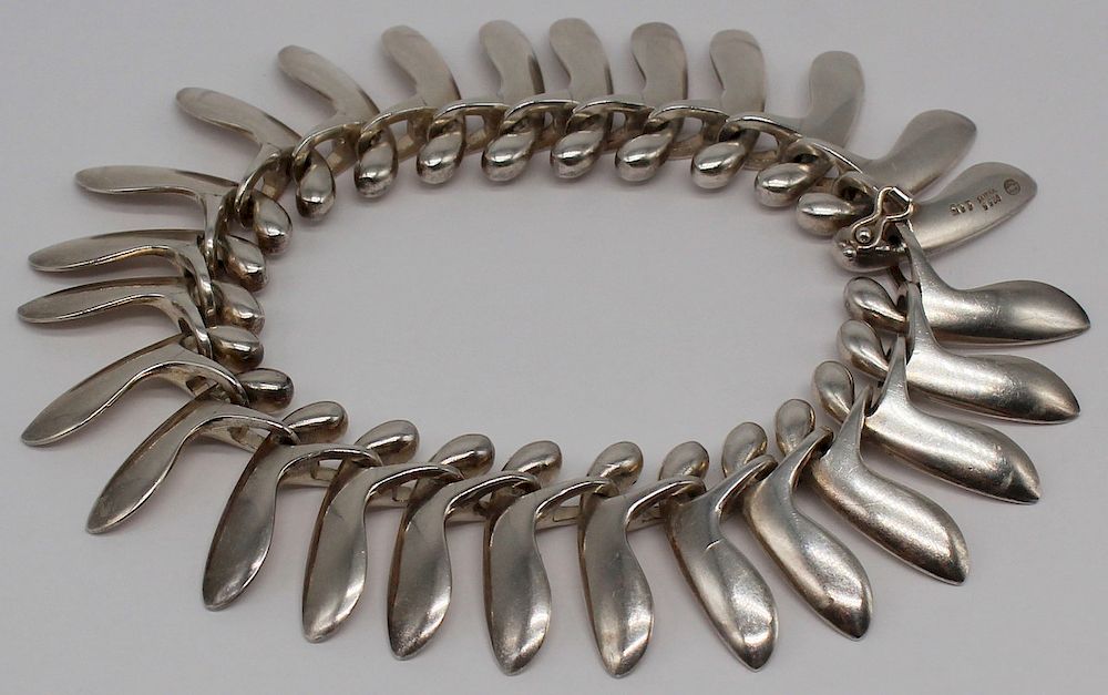 Appraisal: JEWELRY Georg Jensen Denmark Bracelet No Georg Jensen sterling articulate