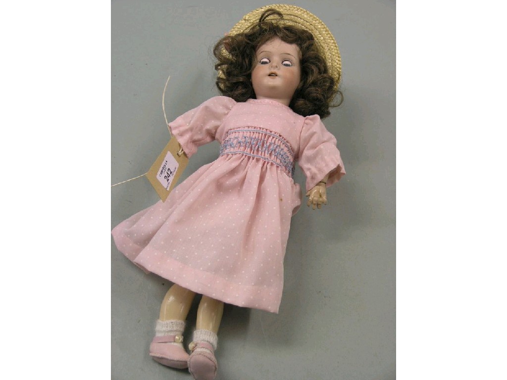 Appraisal: A Schoennau Hoffmeister bisque doll mould with sleeping eyes open