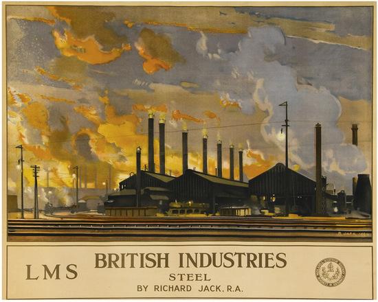 Appraisal: JACK Richard RA - BRITISH INDUSTRIES Steel LMS lithograph in