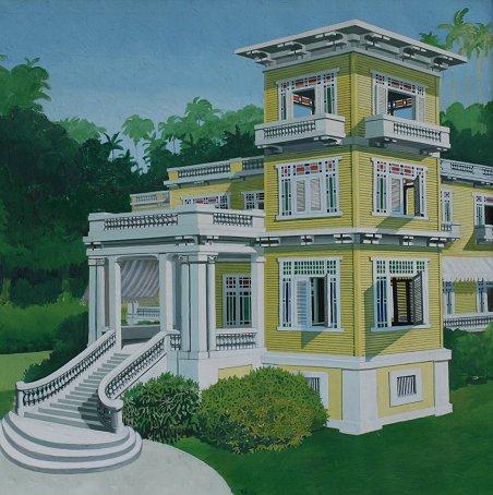 Appraisal: SANCHEZ Emilio Cuba - ''La Mansion en Matanzas'' Oil Canvas