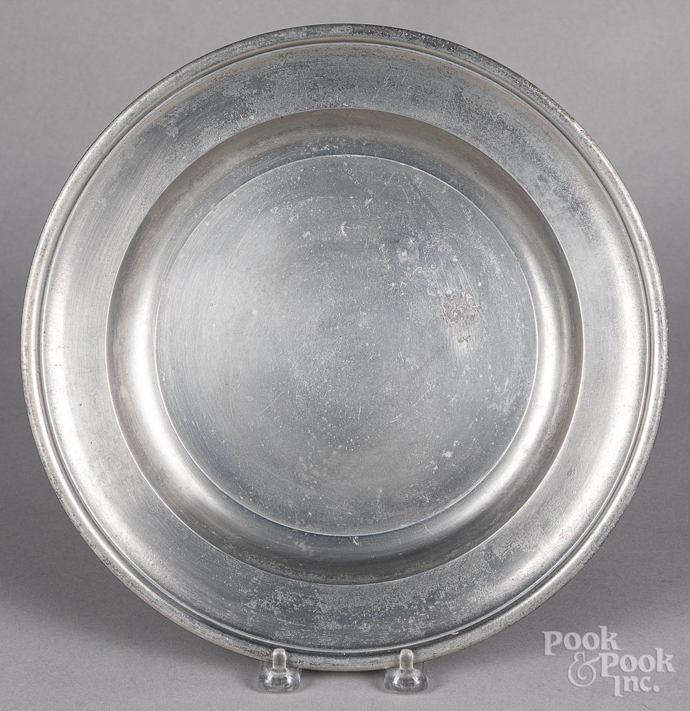 Appraisal: Pewter deep dish Pewter deep dish by William Calder Providence