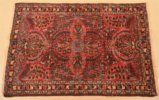 Appraisal: Small Floral Pattern Oriental Area Rug ' x '