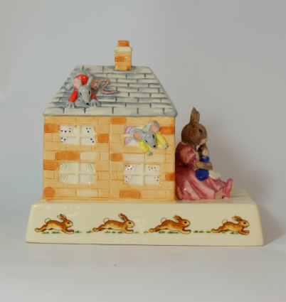 Appraisal: Royal Doulton Bunnykins Moneybox Tableau figure A penny for your