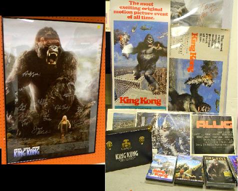 Appraisal: POSTER King Kong poster signed by movie actors and producers