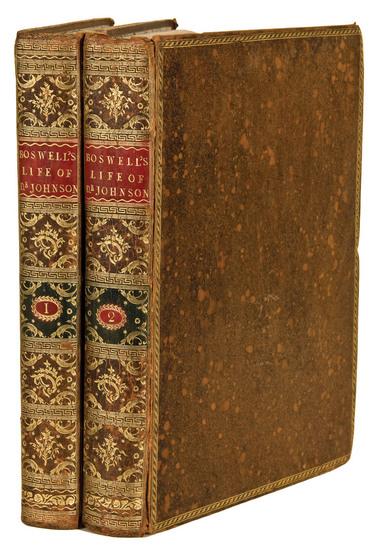 Appraisal: BOSWELL James - The Life of Samuel Johnson London Charles