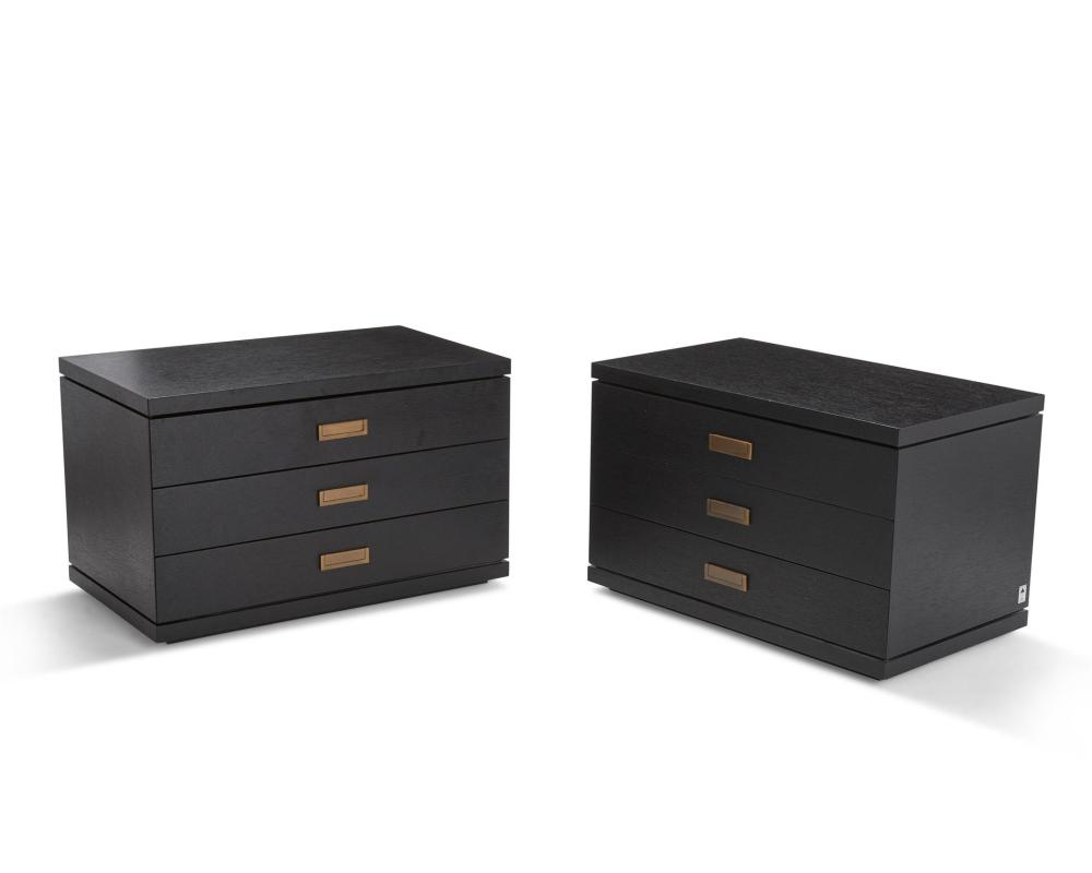 Appraisal: A pair of Armani Casa nightstands st Century Each with