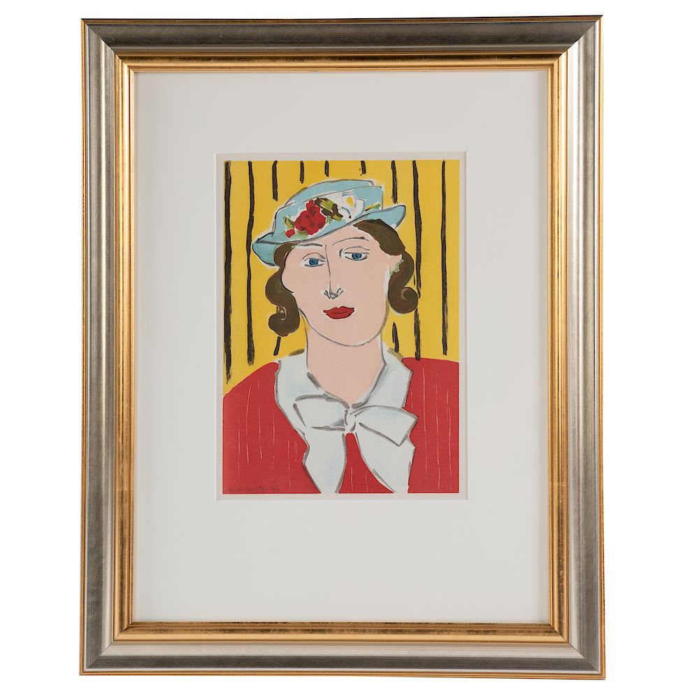 Appraisal: Henri Matisse Woman in Red French - Lithograph in colors