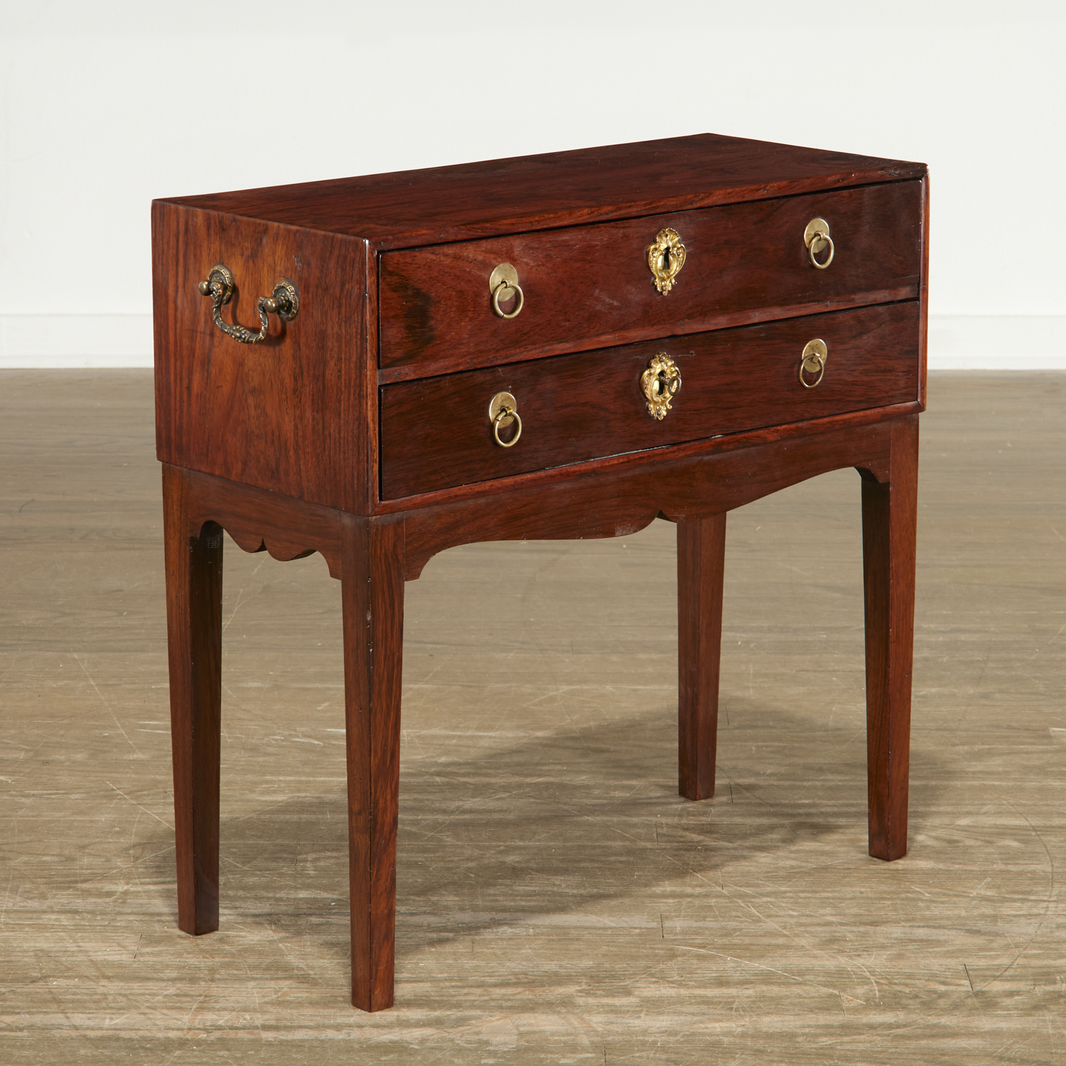 Appraisal: NICE PHILLIPS OF HITCHIN ROSEWOOD CHEST ON STAND th th