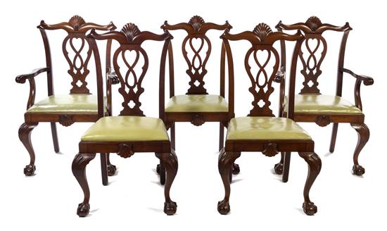 Appraisal: Sale Lot A Set of Twelve George II Style Mahogany