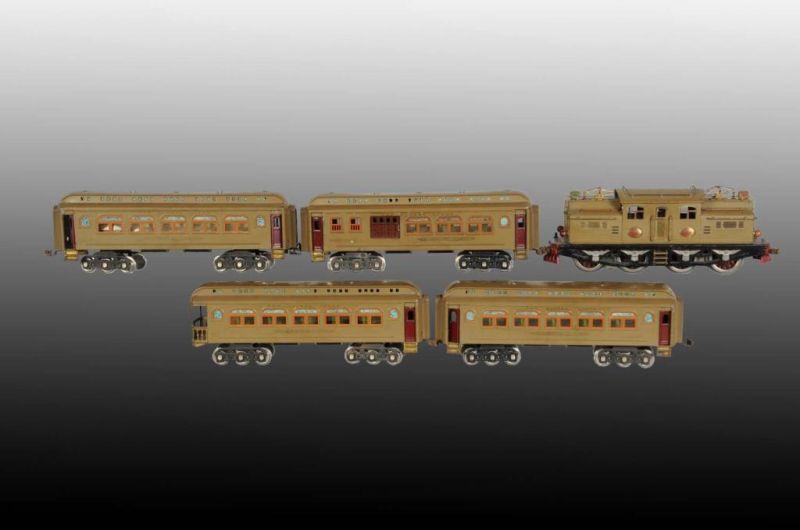 Appraisal: Lionel E Mohave Standard Gauge Passenger Set Description Pre-War Includes