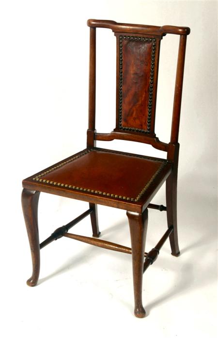 Appraisal: A Victorian mahogany side chair Attributed to Richard Norman Shaw