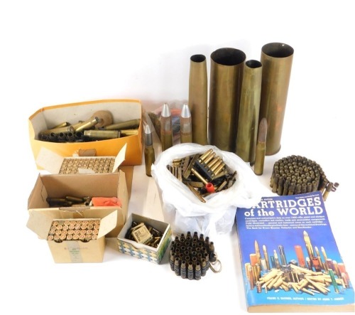 Appraisal: Assorted gun cartridges shell cases and a Cartridges of the