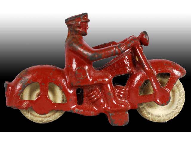 Appraisal: Lot of Small Cast Iron Motorcycle Toys Description All three