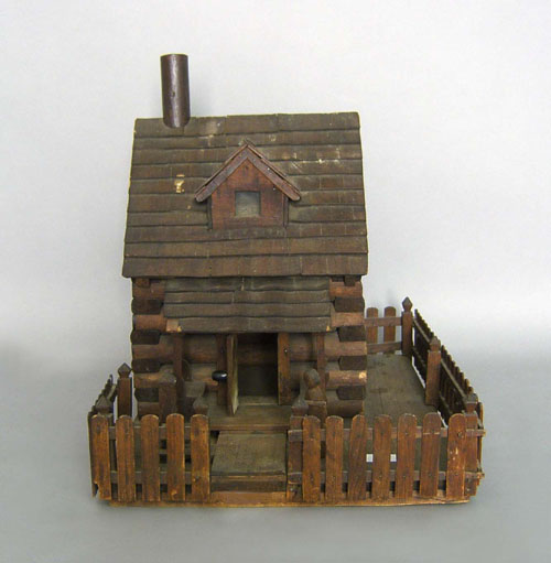 Appraisal: Log cabin model early th c h