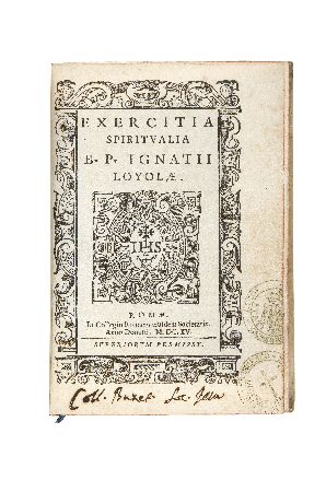 Appraisal: Loyola Ignatius de Exercitia spiritualia Rome Collegio Romano eiusdem Societatis