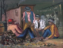 Appraisal: Albert Pels American - Untitled scene with working men at