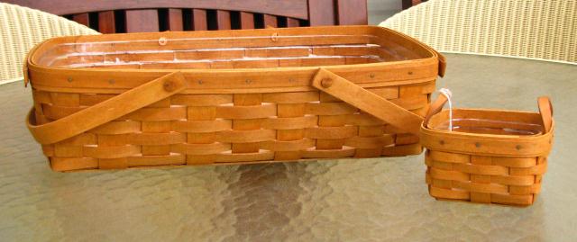 Appraisal: Two Longaberger baskets