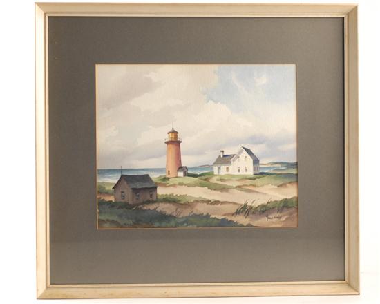 Appraisal: John Cuthbert Hare - Massachusetts Florida A House and Lighthouse