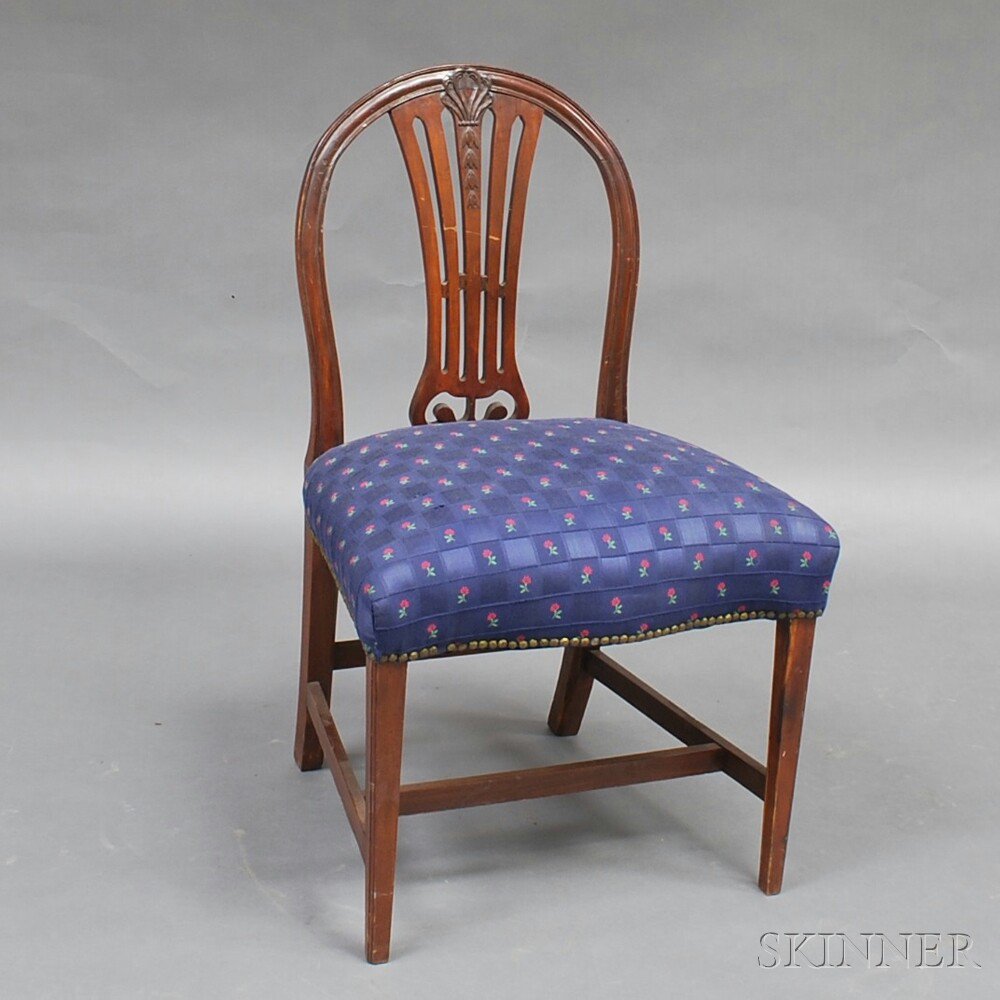 Appraisal: George III Mahogany Side Chair England late th early th