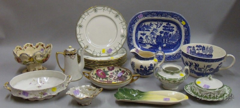 Appraisal: Nineteen Pieces of Assorted Decorated Ceramic Tableware and Table Items