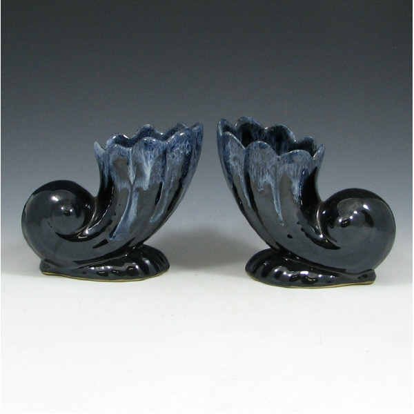 Appraisal: Anna Van Briggle Cornucopias Pair - Mint Pair of Anna