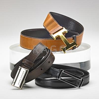 Appraisal: THREE LADIES BELTS HERMES MARK CROSS JAEGER Hermes France Mini