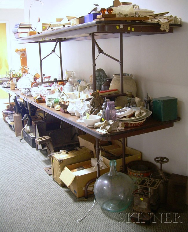 Appraisal: Large Lot of Antique Domestic Decorative and Miscellaneous Items including