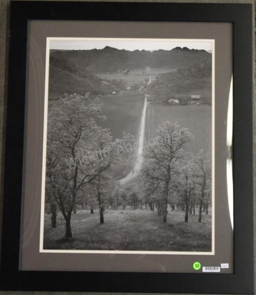 Appraisal: Ansel Adams print of original photograph Road Towards Leesburg c