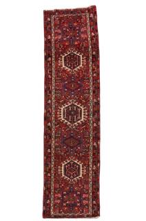 Appraisal: Hand Woven Karaja Runner ' x ' Wool Iran Geometric