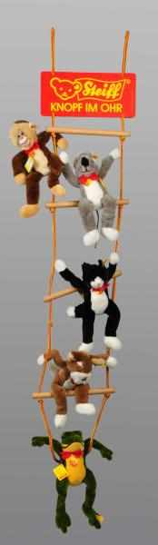 Appraisal: Steiff Animal Ladder Display Description German European display has five