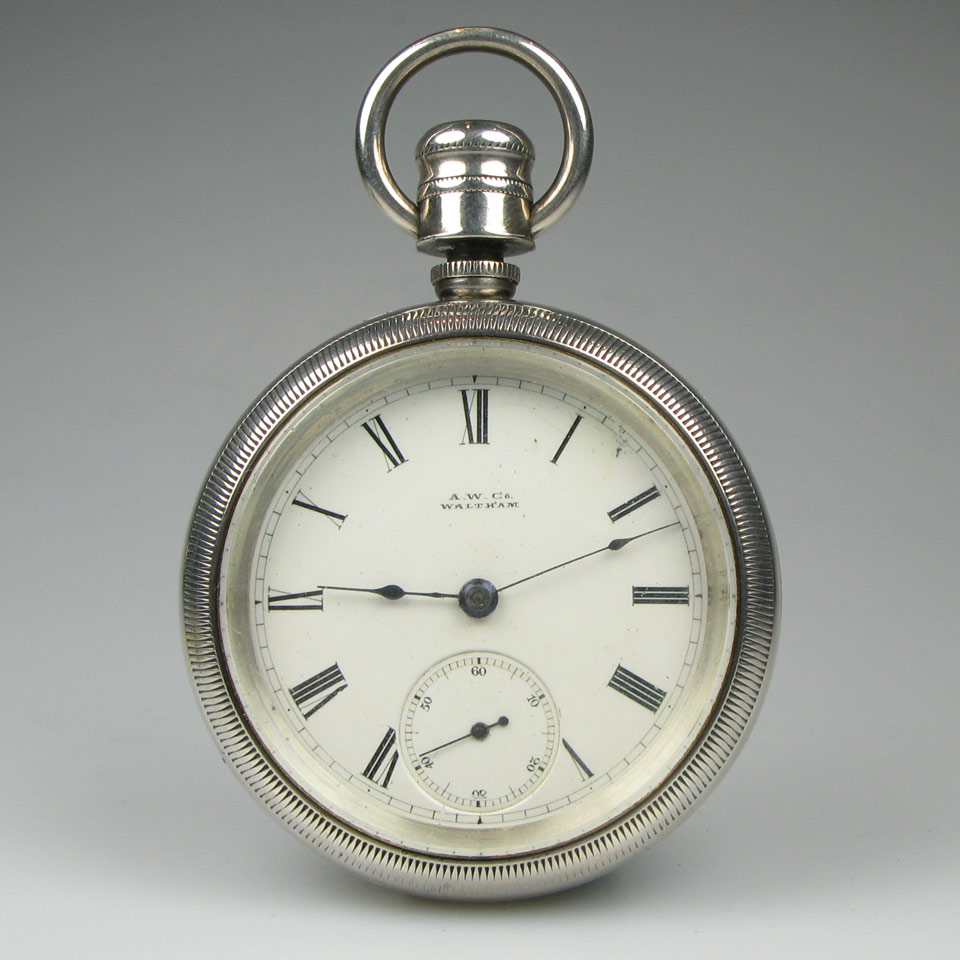 Appraisal: Waltham Openface Pocket Watch circa size jewel Wm Ellery movement