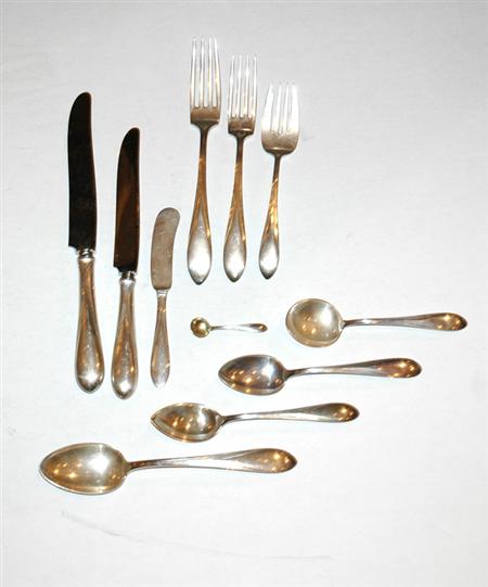 Appraisal: International Sterling Silver Flatware Service Estimate -