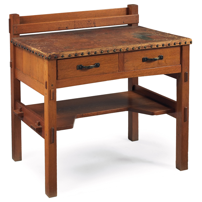 Appraisal: La Hacienda The John L Jerome Collection Gustav Stickley desk