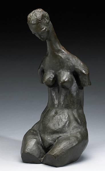 Appraisal: Doris Caesar American - Kneeling Torso incised 'caesar' on the