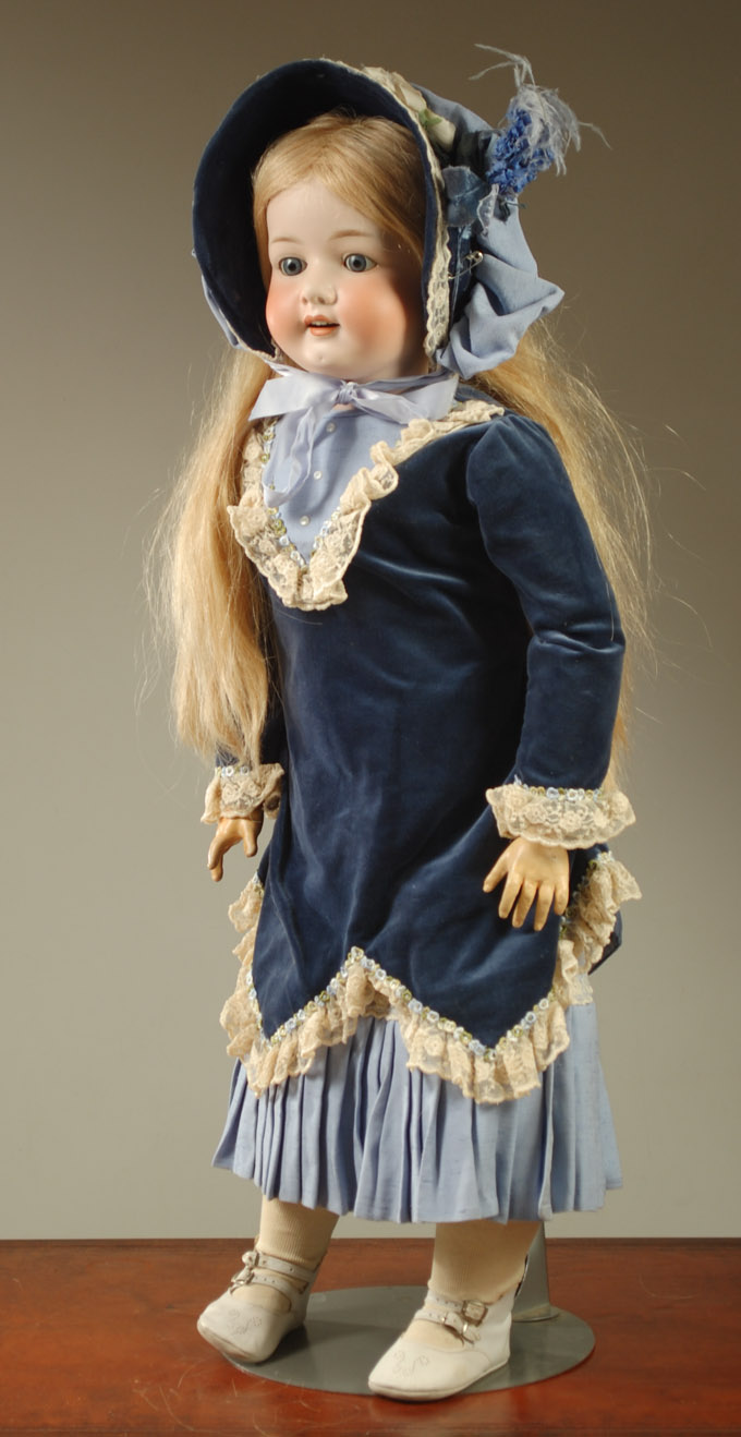 Appraisal: HEUBACH KOPPELSDORF BISQUE SOCKET HEAD CHILD DOLL with long blond