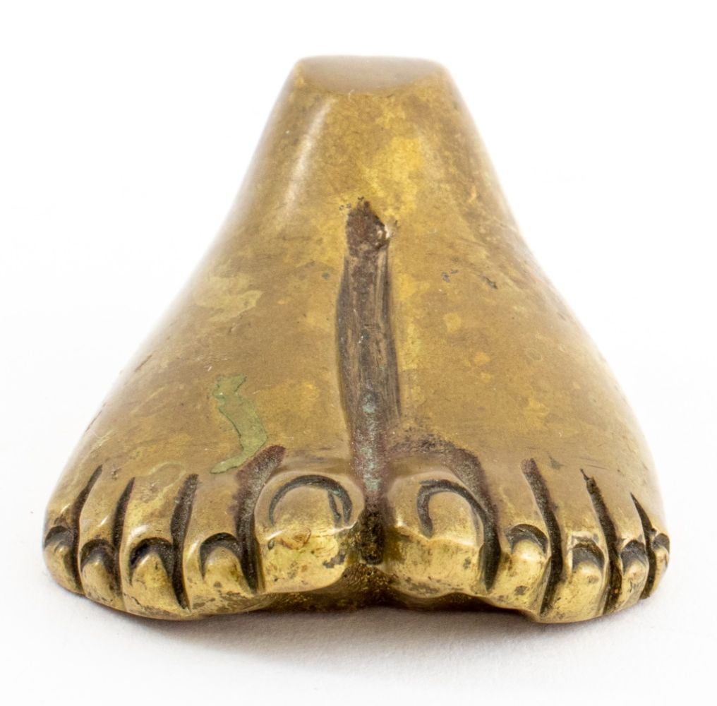 Appraisal: PIETRINA CHECCACCI BRONZE FEET BOTTLE OPENER Pietrina Checcacci Italian Brazilian