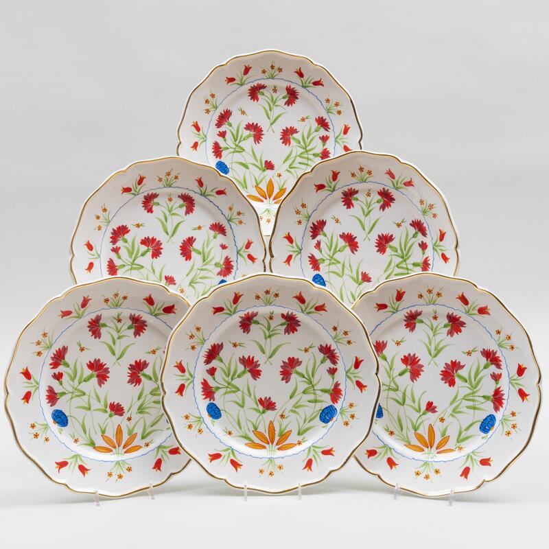 Appraisal: Set of Twelve Carolina Herrera for Cabana Porcelain Dinner Plates