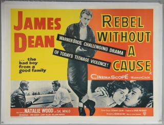 Appraisal: Rebel Without a Cause R- 's British Quad film poster