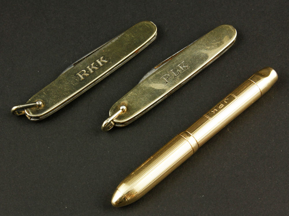 Appraisal: - K Gold Fountain Pen K yellow gold fountain pen