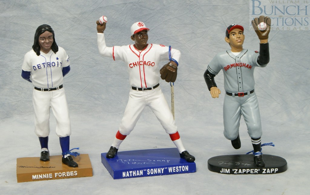 Appraisal: Hartland of Ohio Negro Legends Series signed baseball figures Minnie