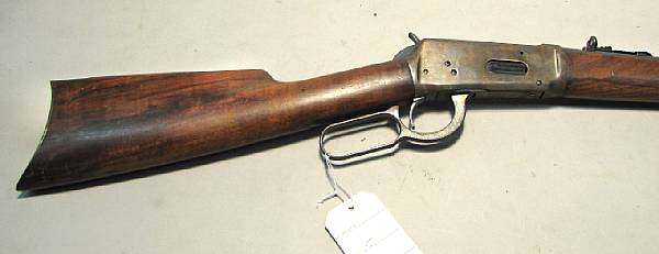 Appraisal: A Winchester Model saddle ring carbine Serial no for WCF