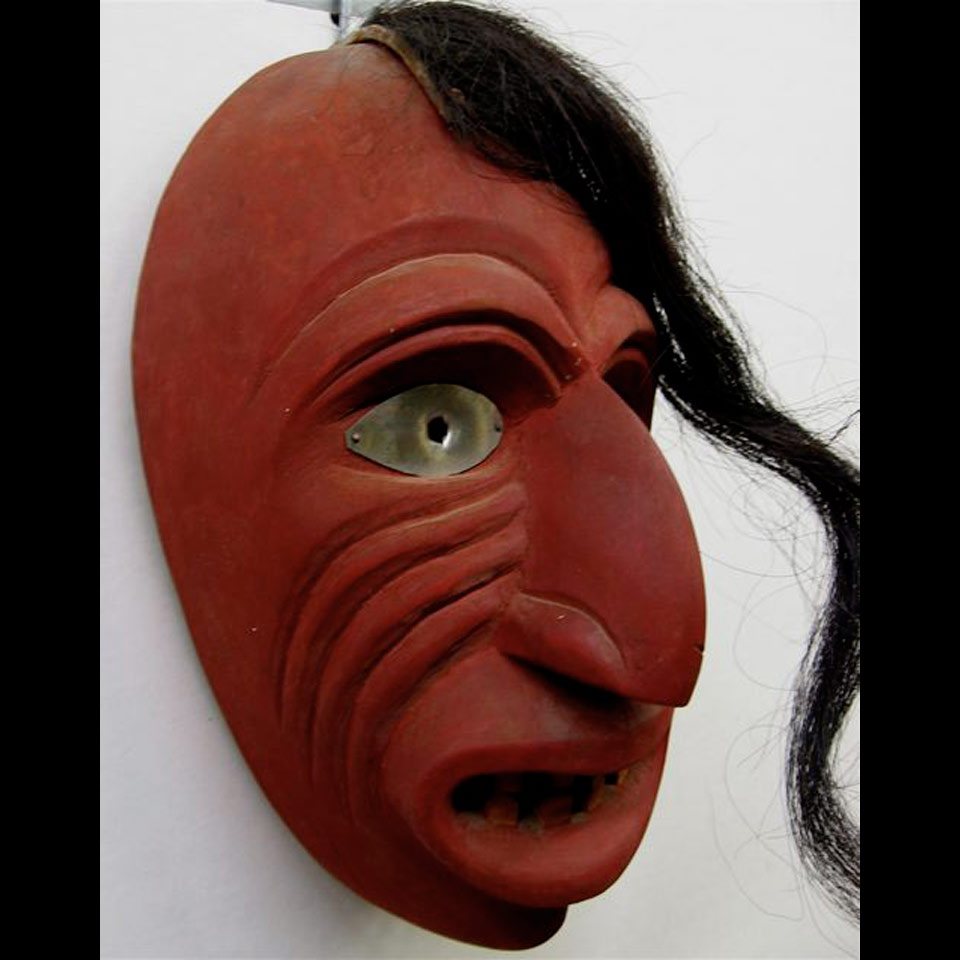 Appraisal: CAYUGA WOOD MASK JACOB THOMAS - CANADIAN Height - cm