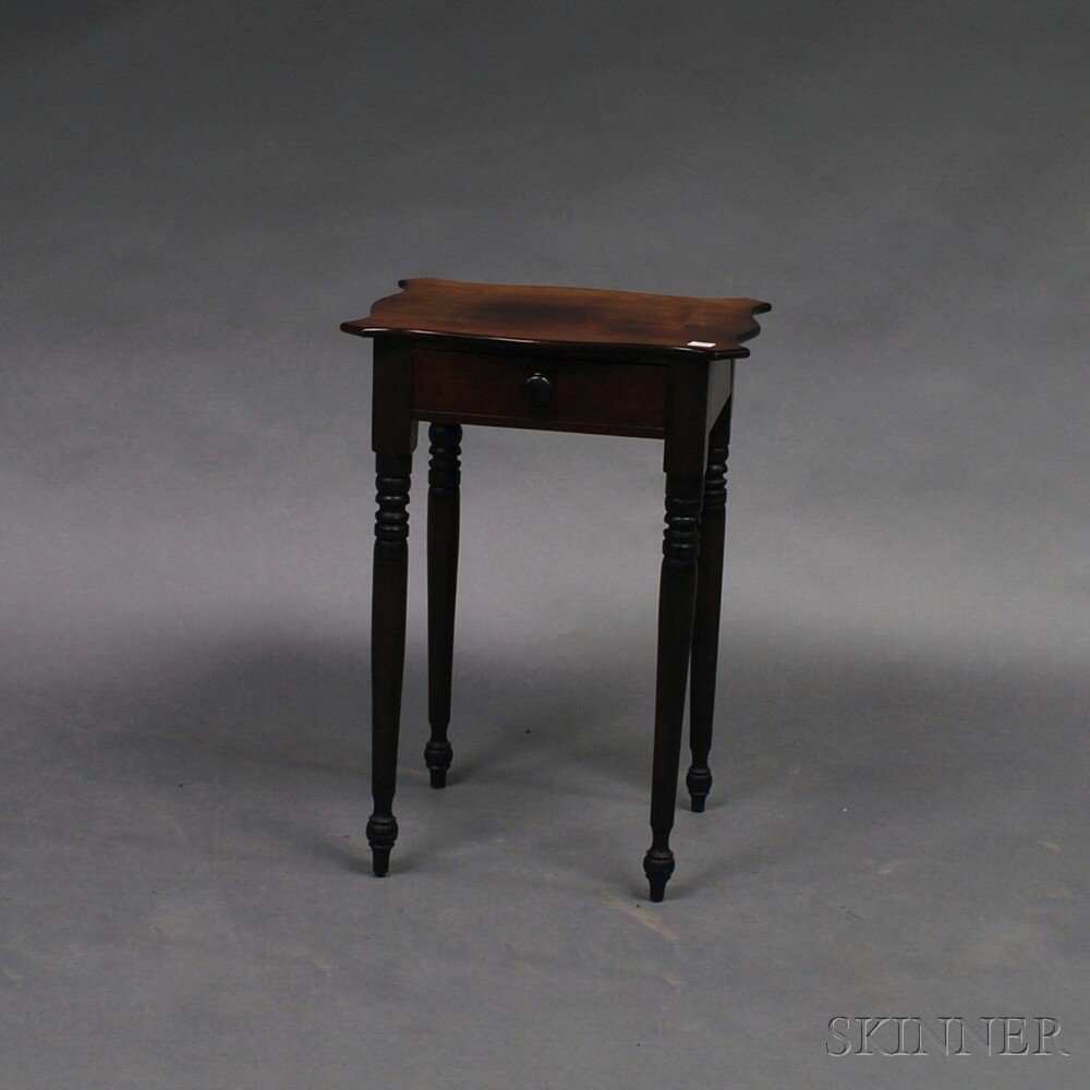 Appraisal: Federal Stained Maple One-drawer Stand New England early th century