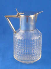 Appraisal: WMF A silver plate mounted small cut glass jug the