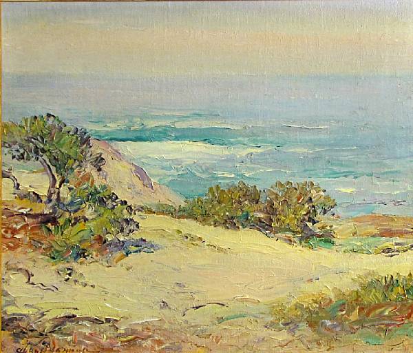 Appraisal: Charles Henry Harmon American - A coastal view signed 'Chas